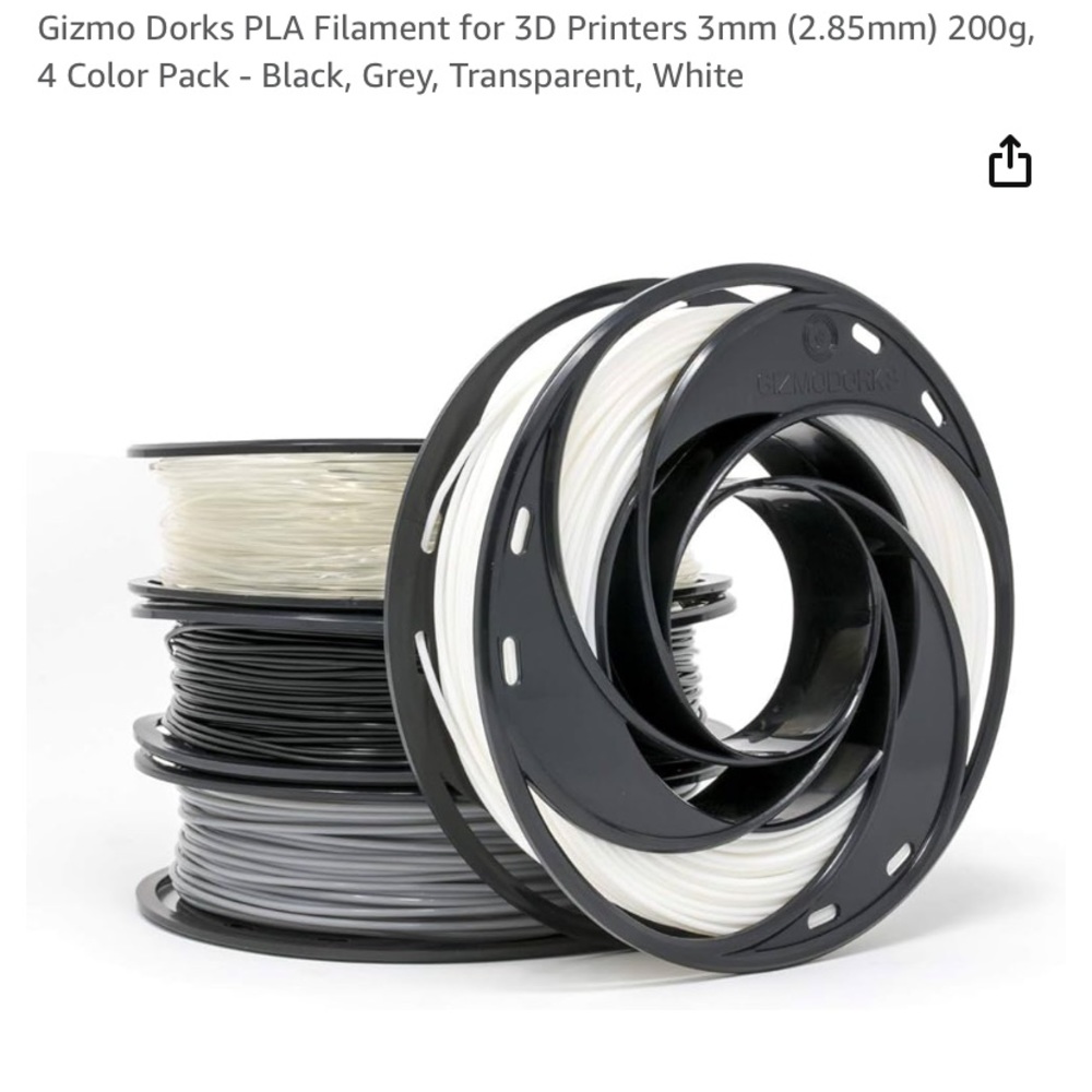 🎩Filament set of 4 colors for 3D printer